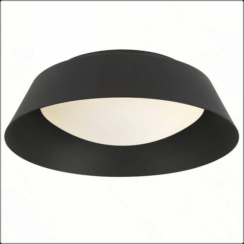 Plafonnier encastré à DEL noir écoénergétique de 11 pouces avec lumière à intensité variable et plusieurs températures de couleur