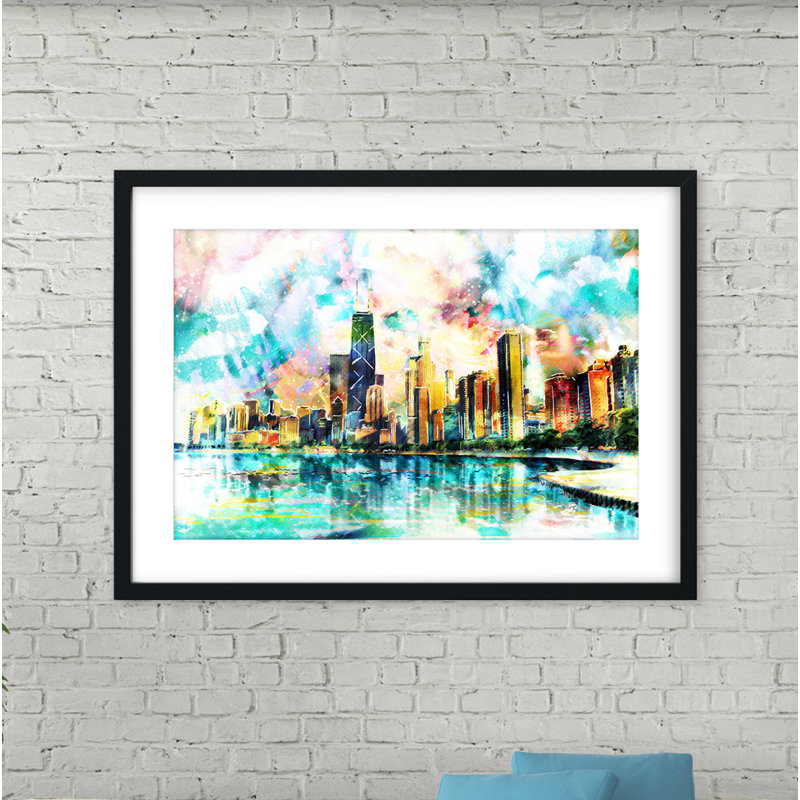 «Windy City» par Ryan James, reproduction d'art sur papier sans cadre, H 20 po x l 30 po x P 0,1 po