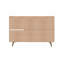 Buffet de style Mid-Century 54 po avec 4 tablettes noires Bradley-595740954