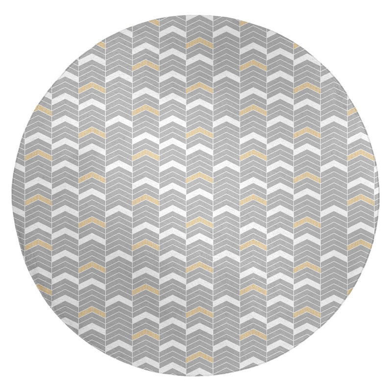Chenille Indoor Rug, Round 5'