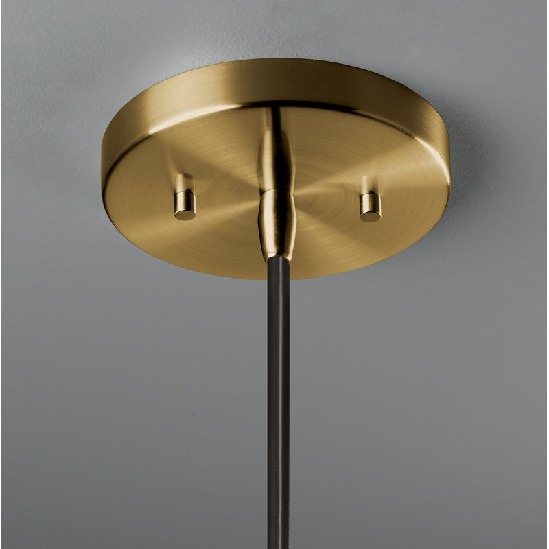 Logan 1 - Light Single Cone Pendant, Antique Silver, Antique Brass, Incandescent (Not Included)