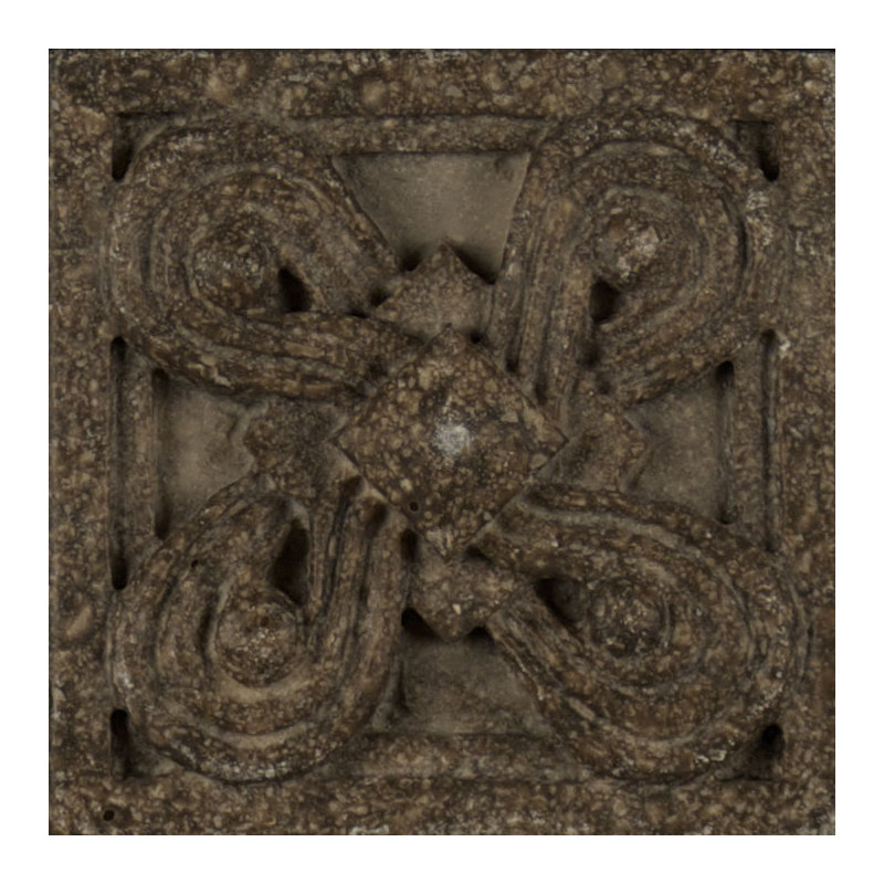 Marmi Di Napoli Deco Insert 2.5" x 2.5" Resin Tile in Dark Brown
