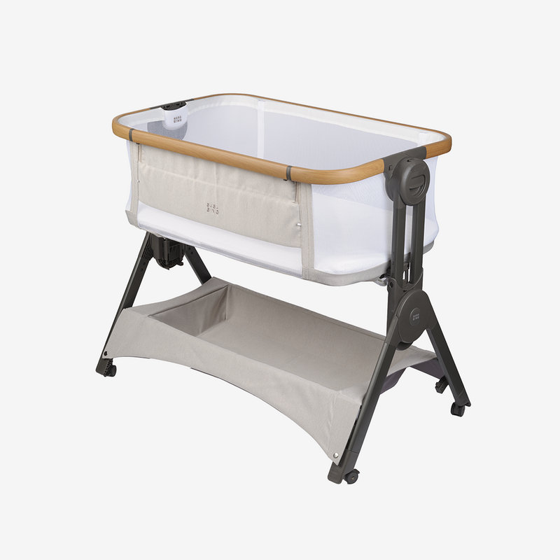 Bedside Cot with Mattress and Stand