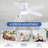 Flush Mount Ceiling Fan With Led Lights And Remote Control-1909110792-1909110793