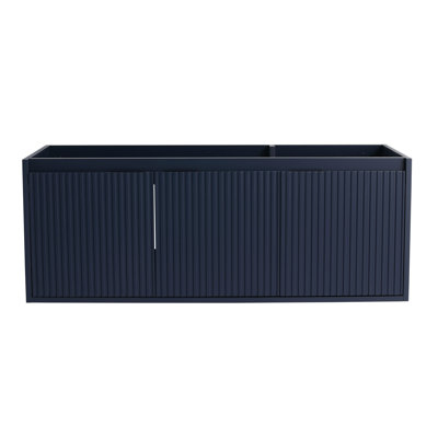 Meuble-lavabo à fermeture en douceur 48 po (47-1 / 16 po) sans lavabo, 48 po pour petite salle de bain, meuble-lavabo seulement LPB05848NBL