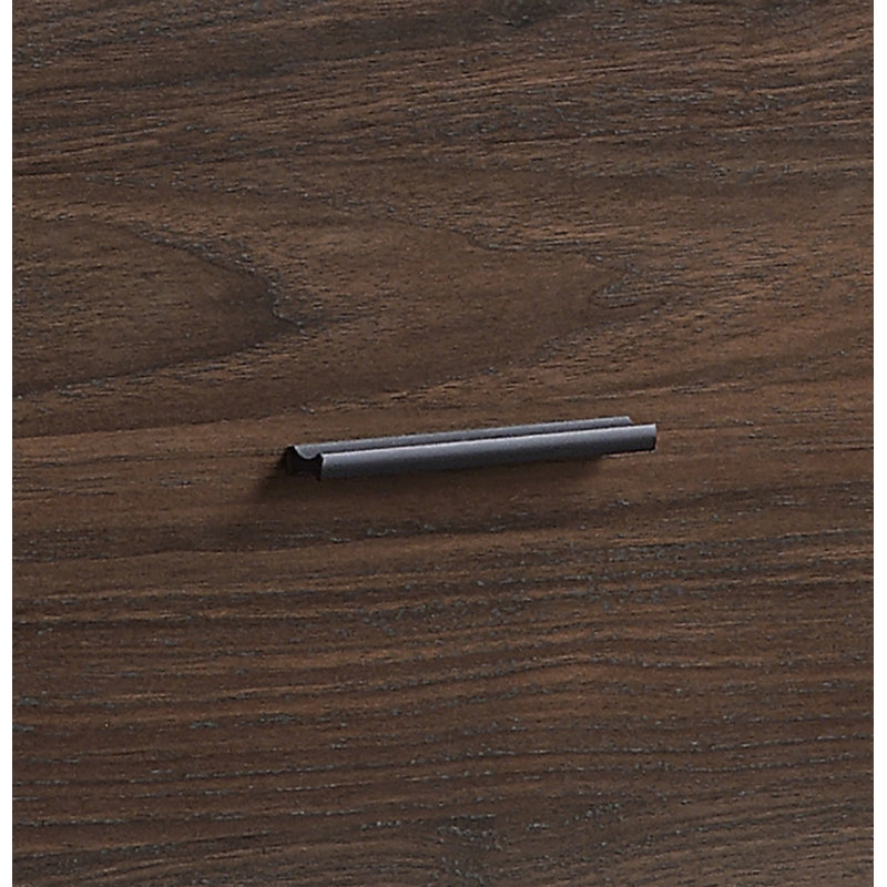 Georgene Industrial Square Modular-Storage Drawer in Walnut