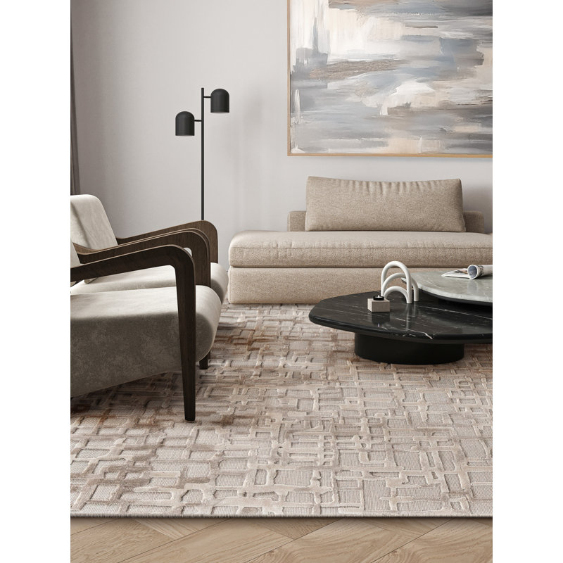Vista Area Rug in Beige, Rectangle 10' x 14'