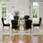 Black And Gold Velvet Dining Chairs Set Of 6