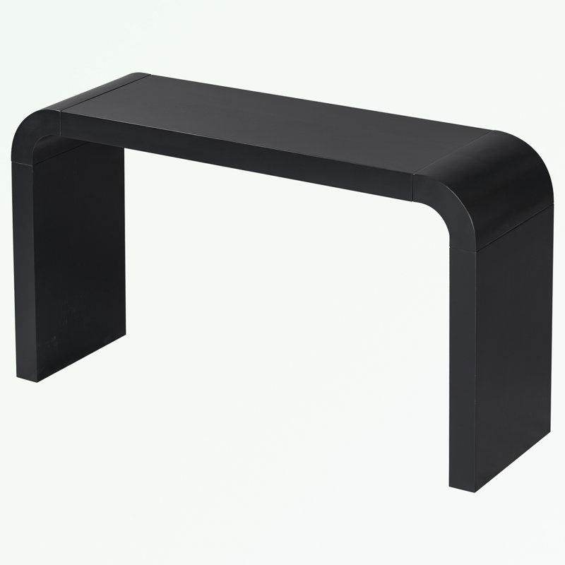 Wood 52'' Console Table, Black, 30.9" H x 52.25" W x 11.81" D