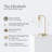 Elizabeth 16" Modern LED Gold Desk Lamp, USB and Wireless Charging (Bundle Set of 2)