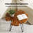 Handcrafted Solid Wood Round Top Hairpin Leg Modern End Table