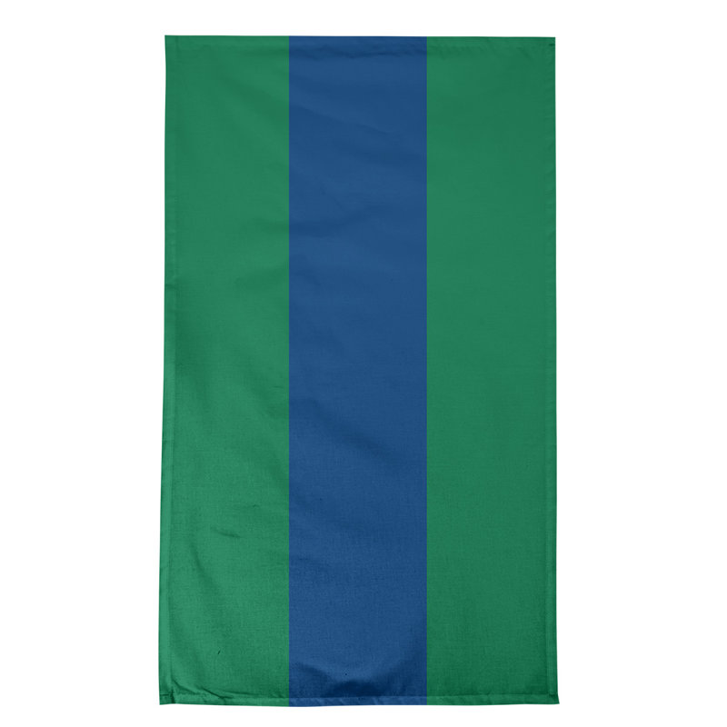 Anaheim Stripe Tea Towel Kitchen Towel, Cotton Twill, Green/Dark Blue/Green