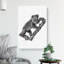 Koala Bear Illustration in Black & White - Wrapped Canvas-55304396