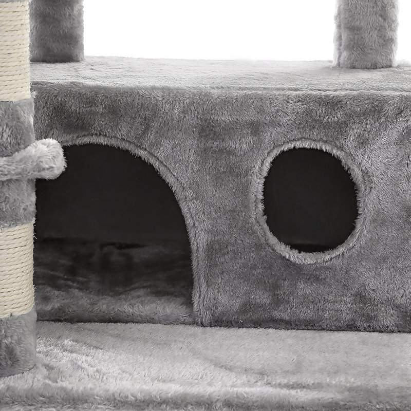 Mccusker 64.6'' H Cat Tree, Light Gray