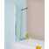 Pacific 3500cm - 3500cm W x 1400mm H Framed Fixed Shower Screen with Clear Glass