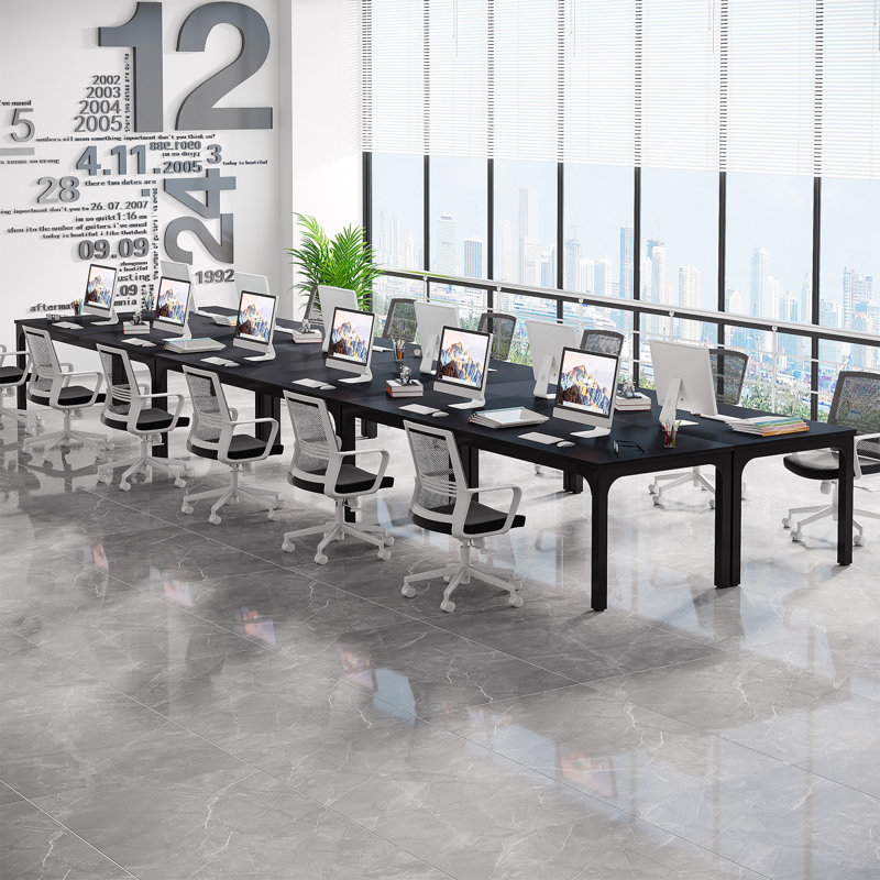 Table de conférence 78,74 "multiple, Noir