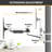 CondoMounts NO Drill Full Motion Pillar/WorkBench Monitor Mount,Holds 18lbs,Up to 32" Monitor-89254722