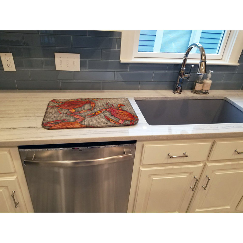 Tapis de séchage en faux en toile jute de crabes cuites