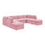 Arvill Corduroy U-Shaped Sectional-1908625336