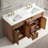 Jadarrien 60'' Double Bathroom Vanity Set With Engineered Culture Stone White Top