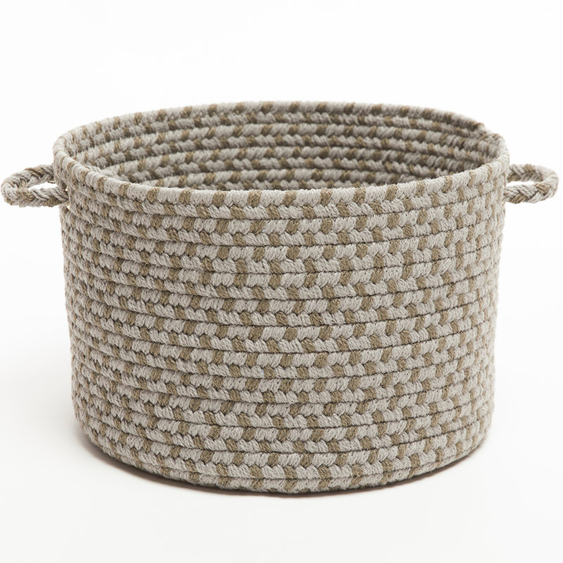 Panier en tissu Bar Harbor, H 8 po x l 10 po x P 10 po, 23 pintes, Gris clair