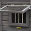 Niche pour chien avec toit en bois massif et grande terrasse
