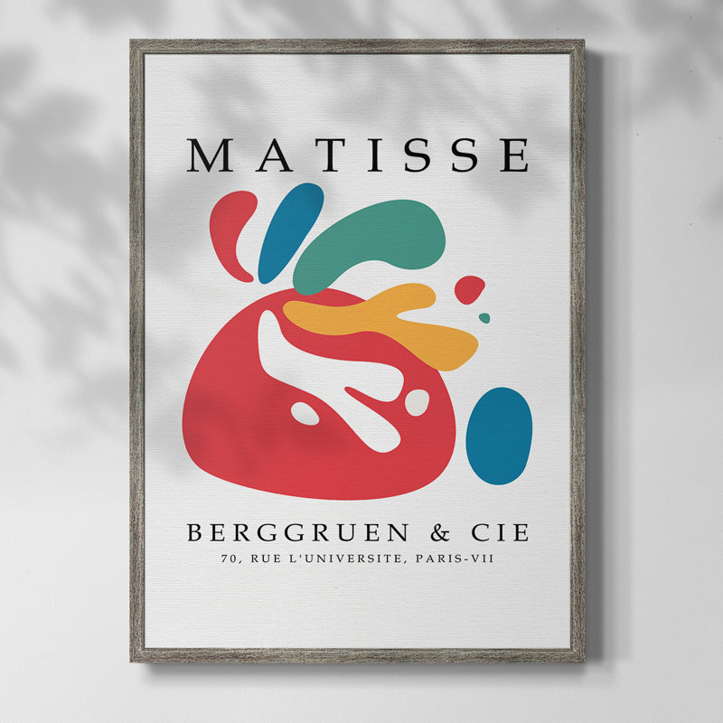 Matisse CEC XXXIX, reproduction d'art encadrée - bois massif, H 11 po x l 9 po