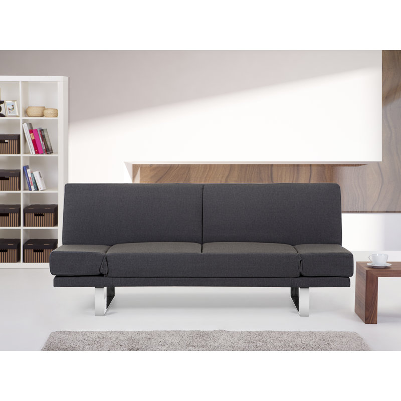 76'' Upholstered Convertible Sofa, Brown
