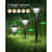 Matte Black Low Voltage Solar Powered Integrated LED Pathway Light Pack