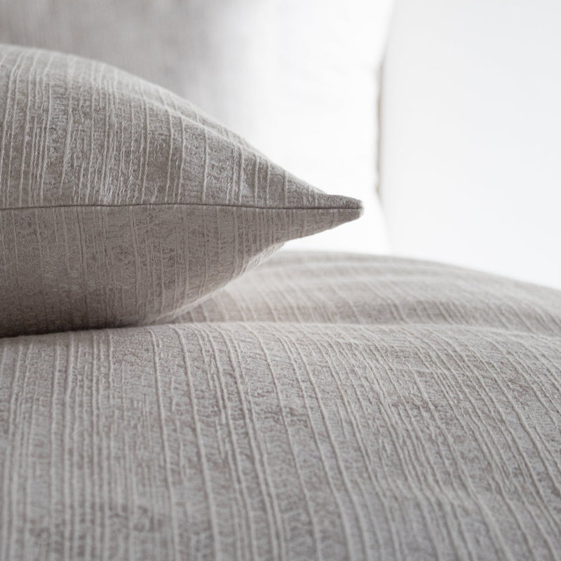 Aspen Duvet Cover, King Duvet Cover, Pearl