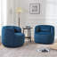 Ensemble de 2 fauteuils pivotants rembourrés en velours de 34 po de largeur (ensemble de 2)-1708412563