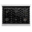 ZLINE 36 in. 6 Burner Gas Range with Convection Gas Oven in Stainless Steel and Accents