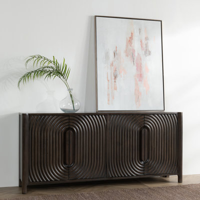 Colson Solid Wood Hand-Carved Sideboard