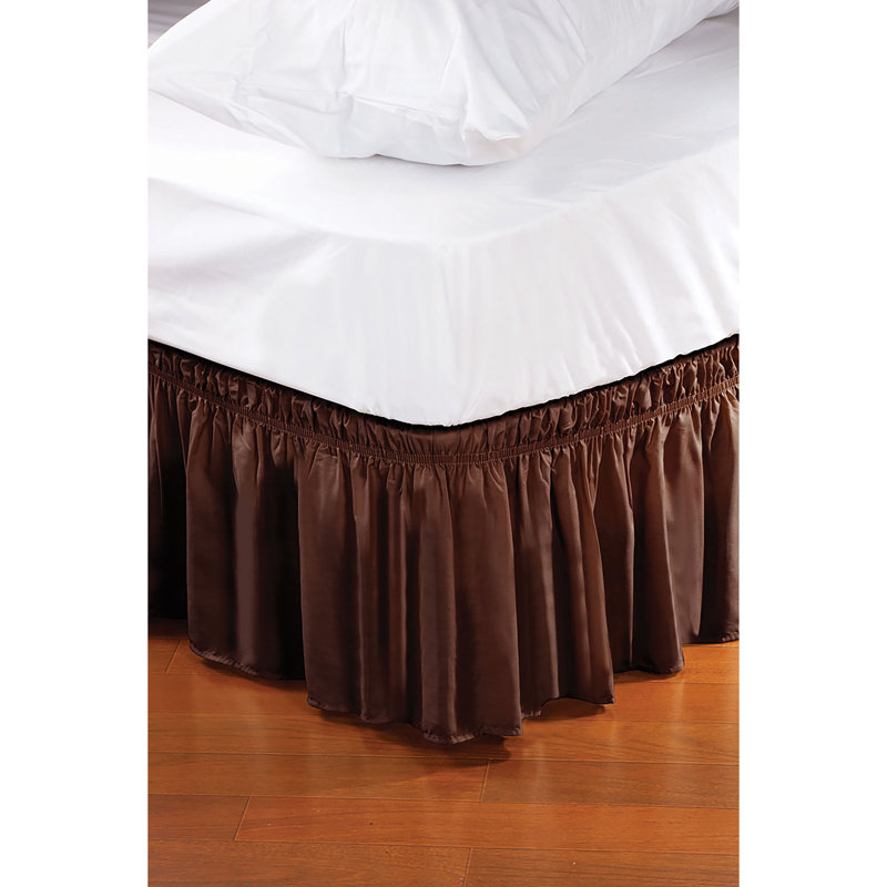 Ruffled Bed Skirt, Chocolate, Twin
