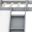 Lit mezzanine ludique avec glissade et échelle-448370904