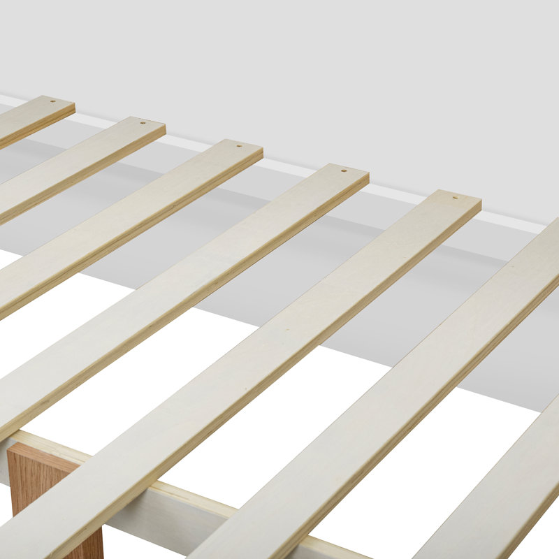 Lit double en bois blanc avec garde-robe et bureau de rangement à 6 tiroirs, Blanc