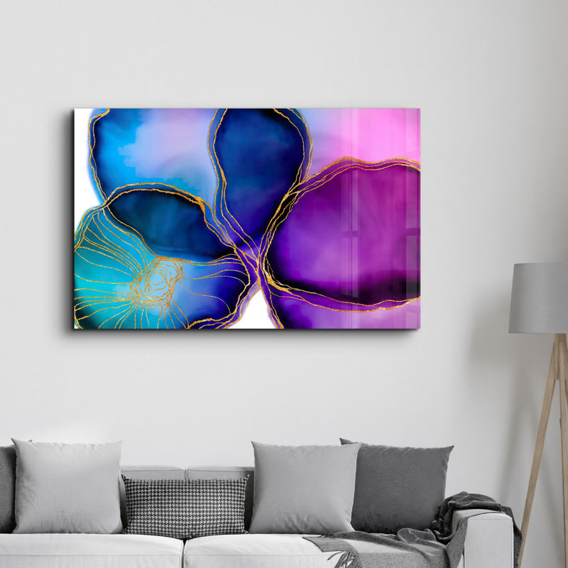Elegant Tempered Glass Wall Art Painting, 18.1 x 28.3 inches | 100% Tempered Glass, Thickness: 0.16 inches | UV Printed for Vibrant Colors & Durability | Perfect for Home Decor & Modern Aesthetics