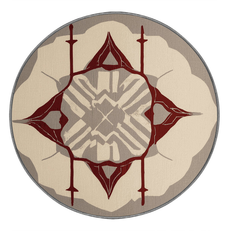 Abstract Prism Rug, Round 6'