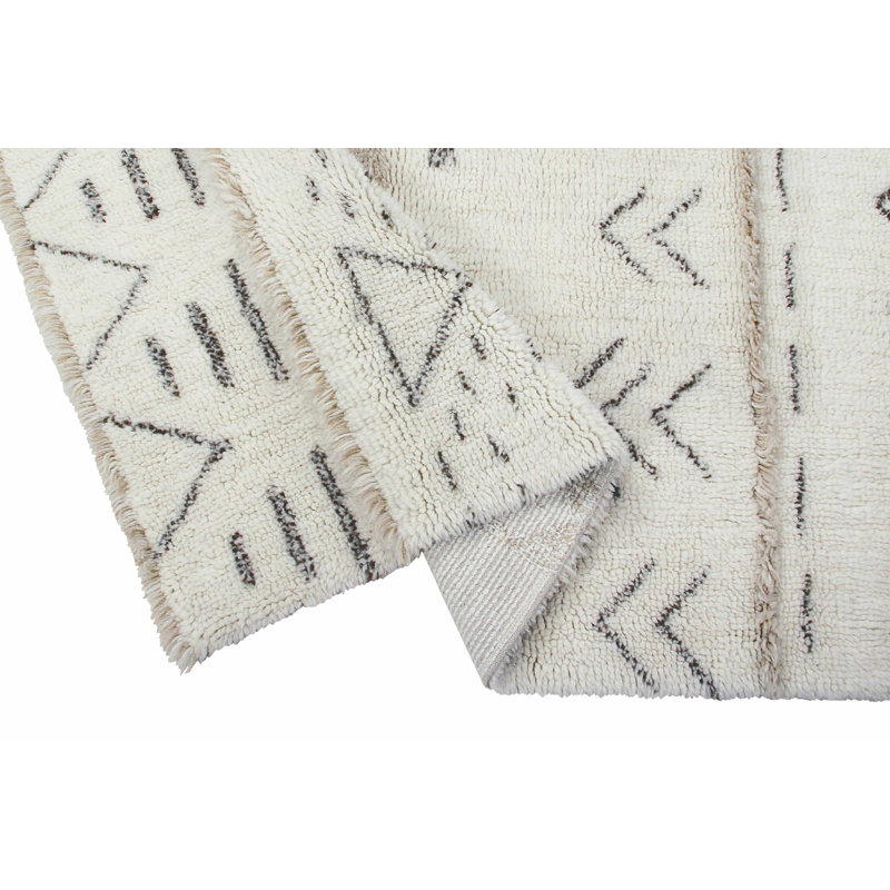 Lakota Handmade Wool Moroccan Area Rug, Rectangle 2'7" x 4'7"