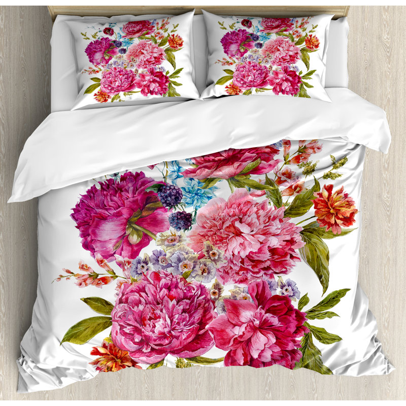 Shabby Elegance Modern & Contemporary Polyester Duvet Cover, Queen