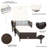 Outdoor Wicker Chaise Lounge , Cushion Included-121909615