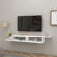 Eldon Floating Tv Stand With Shelves - Walnut-72768687
