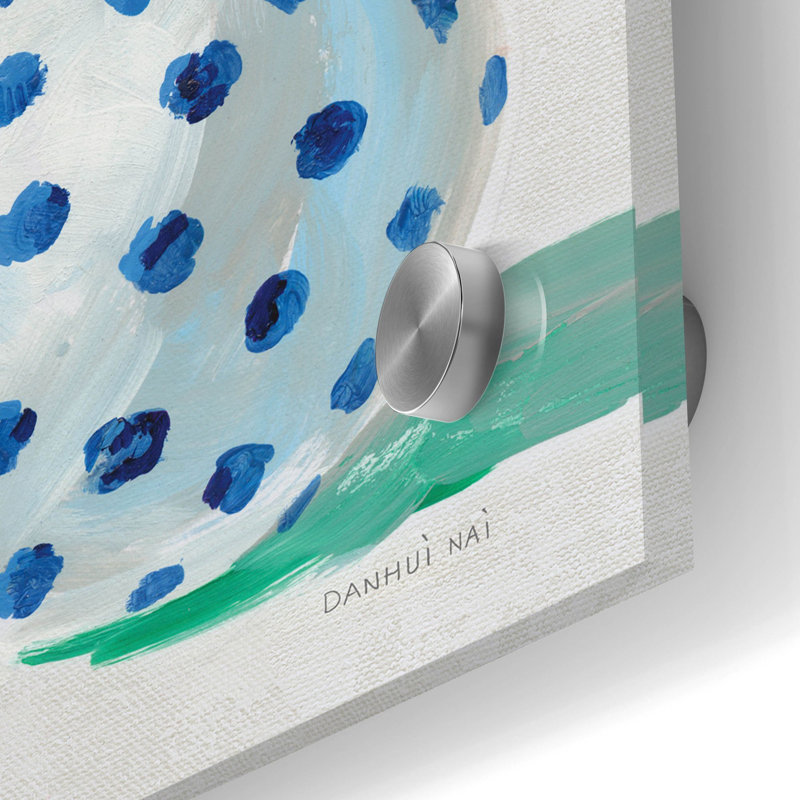 «Bungalow Vases Green» par Danhui Nai, art mural en verre acrylique, H 24 po x l 24 po