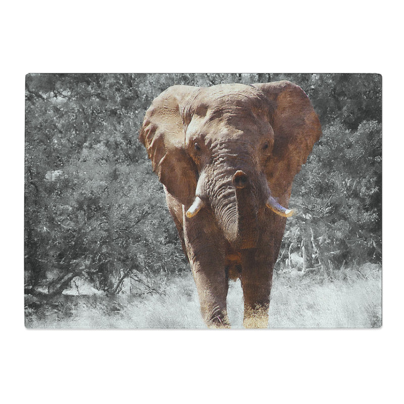 Elephant Vol.1 Painting Chopping Board, 28.5cm W x 39cm L