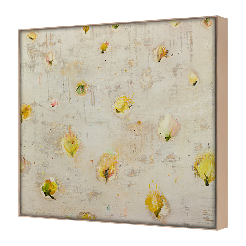 «Summer 2020 Splendor 4», reproduction d'art encadrée sur toile par Sarah Atkinson, Cadre flottant érable, H 36 po x l 36 po