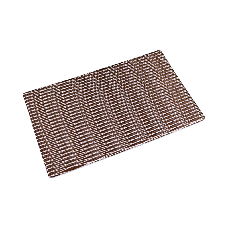 Elite Global Solutions Melamine Tray, 0.75" H x 10.5" W x 6.38" D, White/Chocolate Decal