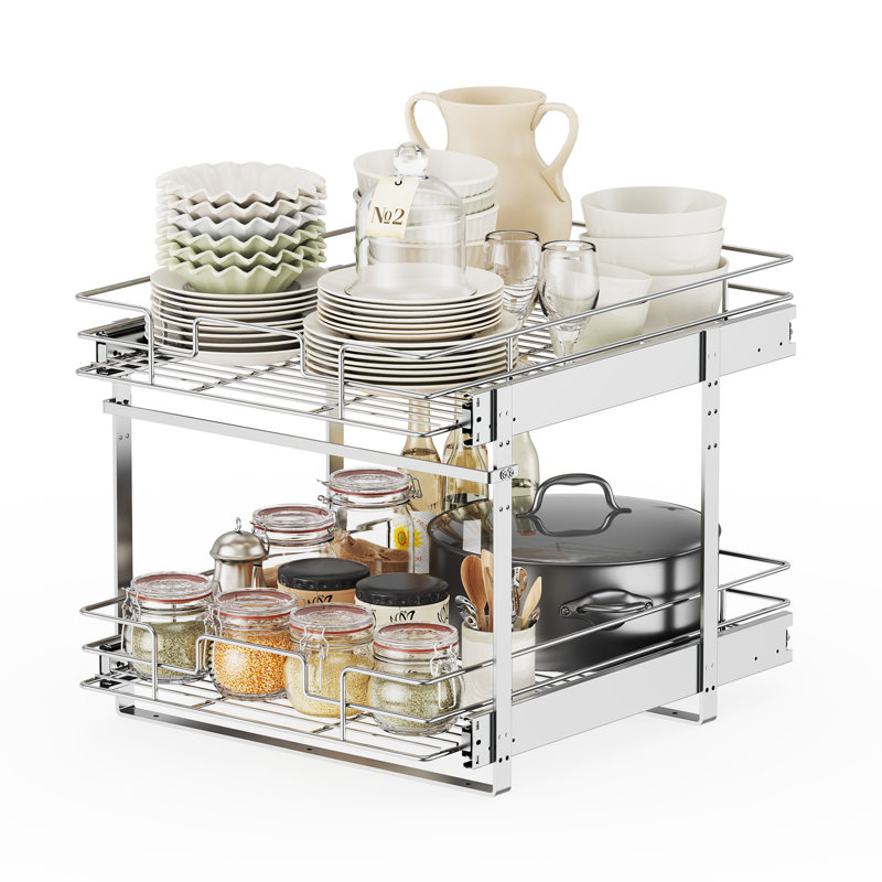 Mendivil Cabinet Shelving Rack, 15" H x 16.5" W x 20.5" D