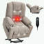Fauteuil inclinable Power Lift avec massage et chaleur, ports USB et de type C et 2 porte-gobelets en acier-1887546045