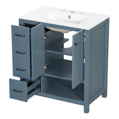 30" Bathroom Vanity with Sink Top