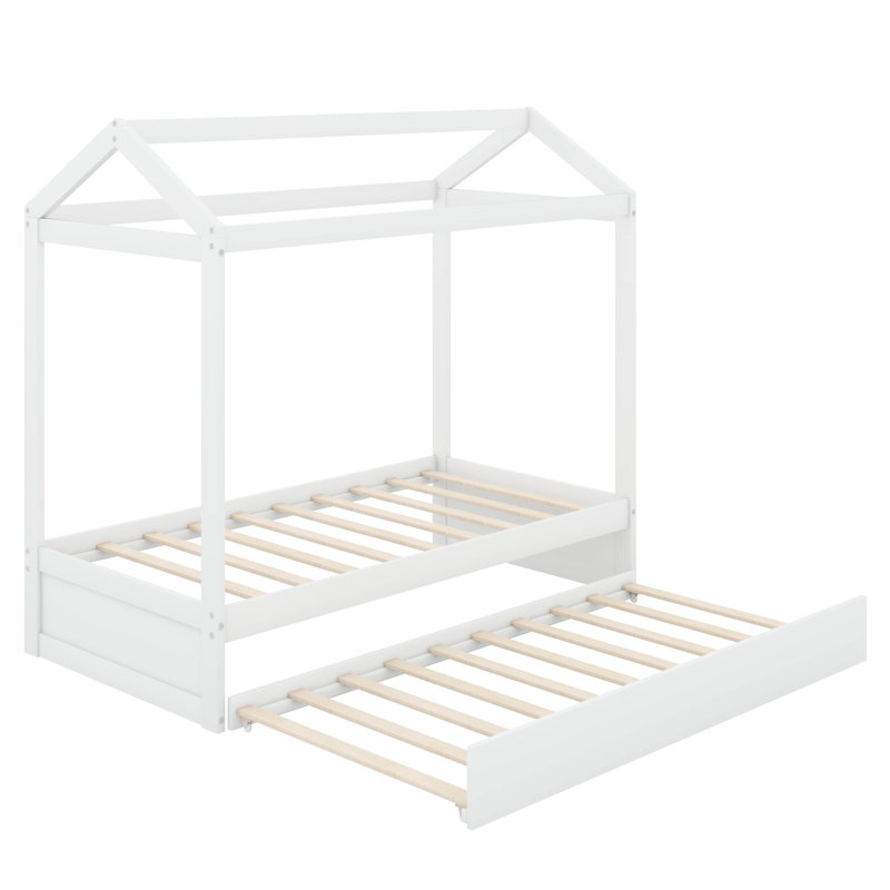 House Bed With Trundle, Can Be Decorated